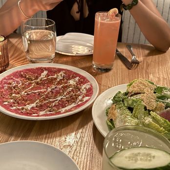 L'Artusi - Beef Carpaccio, Kale Salad - Italian Near Me - New York, New York L'Artusi - Beef Carpaccio, Kale Salad - Italian Near Me - New York, New York