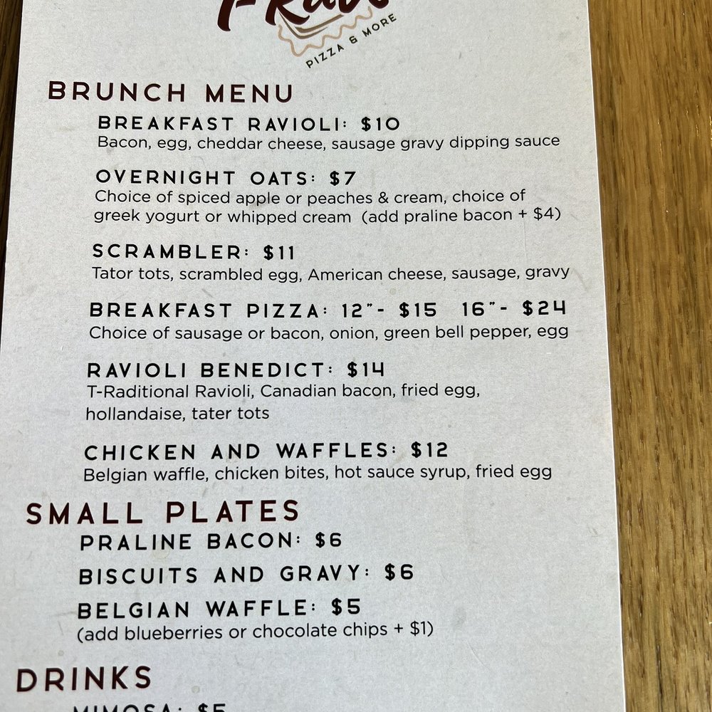T-Ravs - Menu - Pizza Near Me - Jackson, Missouri T-Ravs - Menu - Pizza Near Me - Jackson, Missouri
