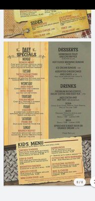 Menu photo 1 B&B Hitching Post Portage, WI
