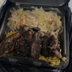 Ladies of the Sea & Soulfood - Jerk chicken, rice, cabbage
