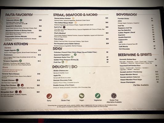 Menu photo 8 Grand Café Reno, NV