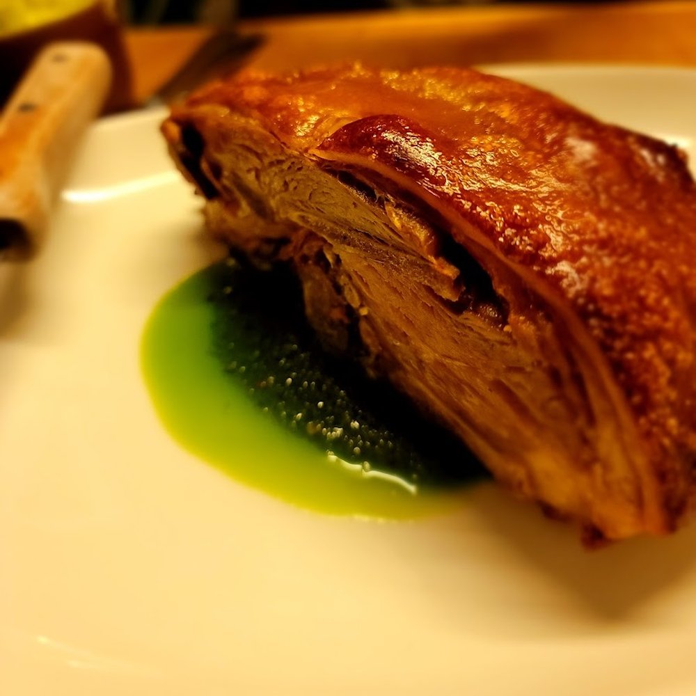 Txikito - Cochinillo/Crispy Suckling Pig. Rich and tasty pork. Think it needed more chimichurri/tximitxurri to balance the richness. - Basque Near Me - New York, New York Txikito - Cochinillo/Crispy Suckling Pig. Rich and tasty pork. Think it needed more chimichurri/tximitxurri to balance the richness. - Basque Near Me - New York, New York