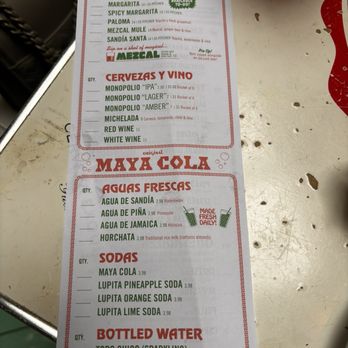 Tacombi - Menu - Tacos Near Me - Forest Hills, New York