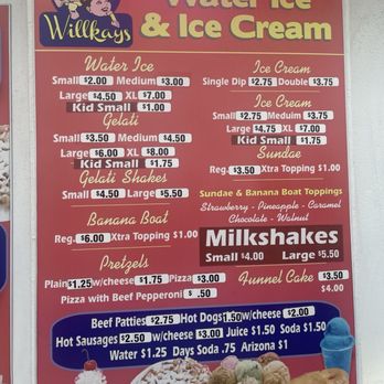 Willkay's Ice Cream - Menu - Ice Cream & Frozen Yogurt Near Me - Philadelphia, Pennsylvania Willkay's Ice Cream - Menu - Ice Cream & Frozen Yogurt Near Me - Philadelphia, Pennsylvania