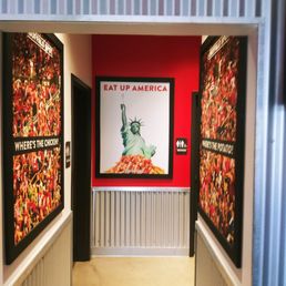 the entrance to the restaurant