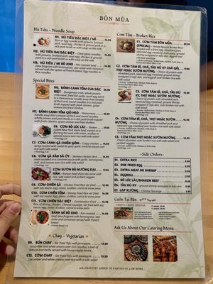 Menu photo 8 Bốn Mùa | Vietnamese Restaurant Sacramento, CA Menu photo 8 Bốn Mùa | Vietnamese Restaurant Sacramento, CA