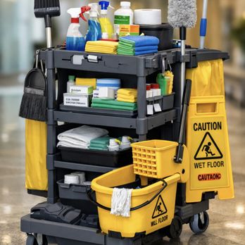 AMR Janitorial Services - Janitorial Cart part of Service - Office Cleaning Near Me - Torrance, California AMR Janitorial Services - Janitorial Cart part of Service - Office Cleaning Near Me - Torrance, California