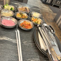 Variety of side dishes Variety of side dishes