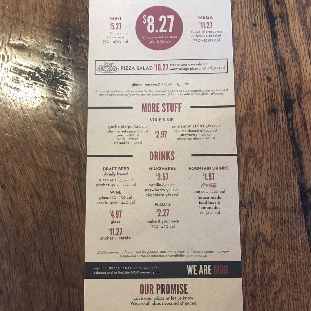 MOD Pizza - Menu - Pizza Near Me - Issaquah, Washington MOD Pizza - Menu - Pizza Near Me - Issaquah, Washington