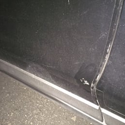 This is my door and the stupid thing the store owners left in a parking space! No notice or warning This is my door and the stupid thing the store owners left in a parking space! No notice or warning