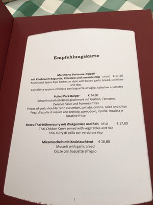 Menu photo 1 Restaurant Sailer's Seefeld, 7