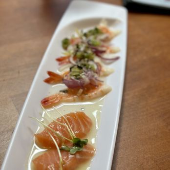 Sushi Mon - Sahara - Salmon Carpaccio Shrimp Carpaccio - Japanese Near Me - Las Vegas, Nevada Sushi Mon - Sahara - Salmon Carpaccio Shrimp Carpaccio - Japanese Near Me - Las Vegas, Nevada