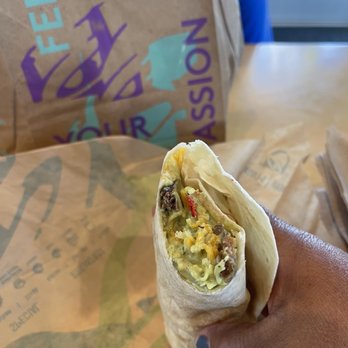 Taco Bell - Steak Chile Verde Fries Burrito - Tacos Near Me - Norco, California