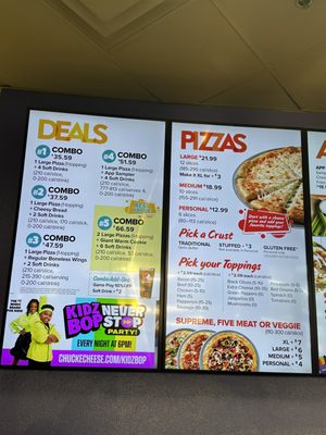 Menu photo 7 Chuck E. Cheese Burbank, CA