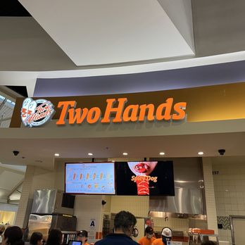 Two Hands Seoul Fresh Corn Dogs - Exterior | IG: @socalsnomnoms - Hot Dogs Near Me - Riverside, California Two Hands Seoul Fresh Corn Dogs - Exterior | IG: @socalsnomnoms - Hot Dogs Near Me - Riverside, California