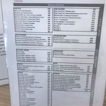 Werner Coiffeur - Price list. 10/2/2020 - Hair Extensions Near Me - Celebration, Florida