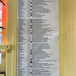 Jury Box - Menu as of August 2023