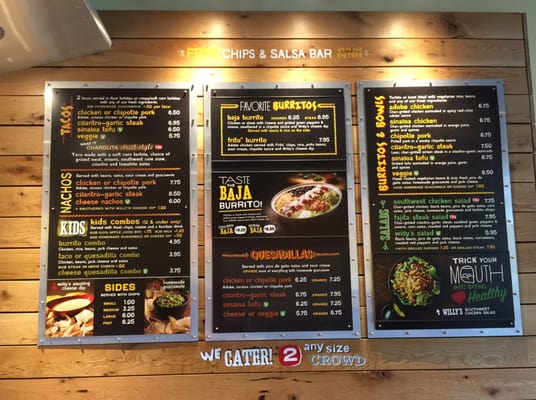 Menu photo 3 Willy's Mexicana Grill Peachtree Corners, GA