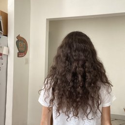 Before hair -- dead ends, no life, dry. Before hair -- dead ends, no life, dry.