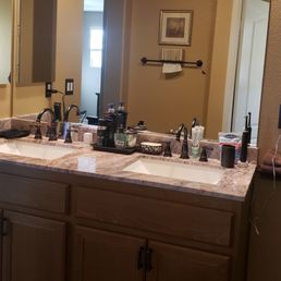 Mirror that needs replacement Mirror that needs replacement