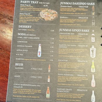 Sushi Arashi - Menu - Sushi Bars Near Me - Mountain View, California Sushi Arashi - Menu - Sushi Bars Near Me - Mountain View, California