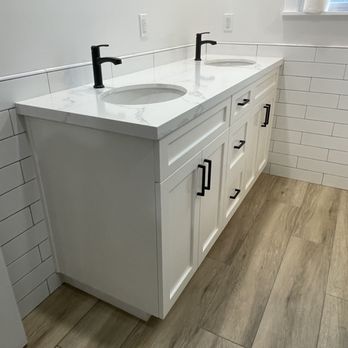 Hi Jay Laminates Plastic Countertops - Upstairs Bathroom - Cabinetry Near Me - Fullerton, California Hi Jay Laminates Plastic Countertops - Upstairs Bathroom - Cabinetry Near Me - Fullerton, California