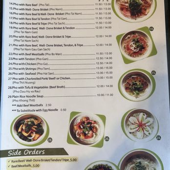 Pho Oh Tasty - Menu as of 6/30/24 - Vietnamese Near Me - Orange, California