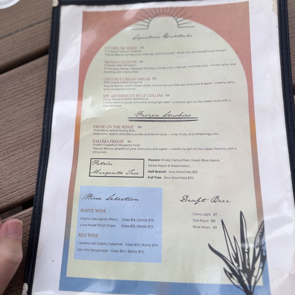 Durango Cocina & Rooftop - Cocktail Menu - Latin American Near Me - Rancho Cucamonga, California