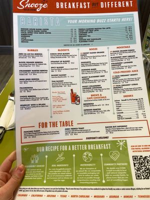 Menu photo 8 Snooze, an A.M. Eatery Arvada, CO Menu photo 8 Snooze, an A.M. Eatery Arvada, CO