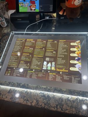 Menu photo 2 Teapioca Lounge Austin, TX