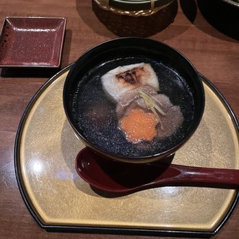 Nare Sushi - fried mochi in the soup was a really good and fun to eat! - Sushi Bars Near Me - New York, New York Nare Sushi - fried mochi in the soup was a really good and fun to eat! - Sushi Bars Near Me - New York, New York