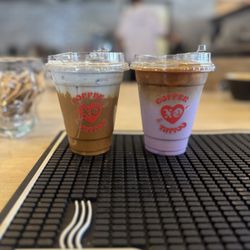 Ube latte & blue pandan cloud vietnamese coffee
