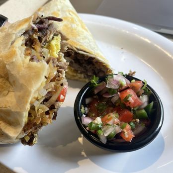 Kitch Cafe - Brisket Breakfast Burrito. Soooooo good!! - Breakfast & Brunch Near Me - Fullerton, California