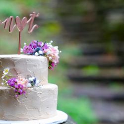 Maxine's Catering and Bittersweet Bakers - A sweet little vegan cake with coffee flavored butter cream