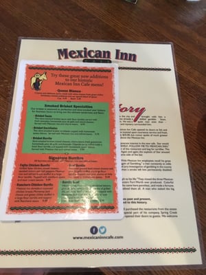 Menu photo 2 Mexican Inn Cafe Fort Worth, TX