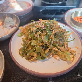 The Dancing Pine - Scallion salad - Steakhouses Near Me - Novi, Michigan
