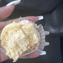 Eggnog cupcake.