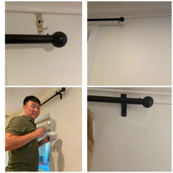 Dolan Handyman - Fixed the curtain mount on this project - Drywall Installation & Repair Near Me - Irvine, California Dolan Handyman - Fixed the curtain mount on this project - Drywall Installation & Repair Near Me - Irvine, California