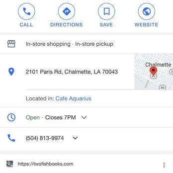 Two Fish Books - Google Listing - Bookstores Near Me - Chalmette, Louisiana