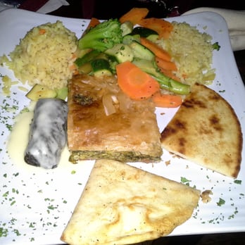 Stratos DELuX - Spanakopita Plate - Greek Near Me - Dallas, Texas Stratos DELuX - Spanakopita Plate - Greek Near Me - Dallas, Texas