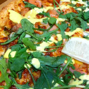 Crust Gourmet Pizza Bar - Salmon pizza - Pizza Near Me - Rose Bay, NSW Crust Gourmet Pizza Bar - Salmon pizza - Pizza Near Me - Rose Bay, NSW