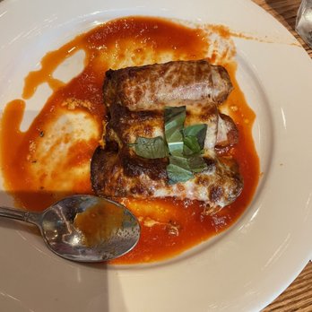 Antique Table - Eggplant Rollatine - Italian Near Me - Winthrop, Massachusetts Antique Table - Eggplant Rollatine - Italian Near Me - Winthrop, Massachusetts