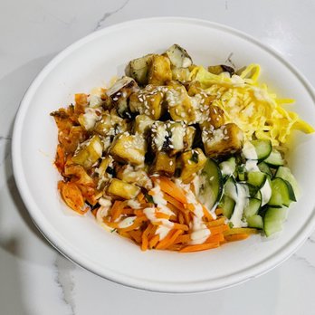 BIBIBOP Asian Grill - Made my own BOWL with a variety of items in it, including the tofu - Salad Near Me - Vernon Hills, Illinois BIBIBOP Asian Grill - Made my own BOWL with a variety of items in it, including the tofu - Salad Near Me - Vernon Hills, Illinois