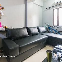 Jojo & Jocelyn Upholstery & Curtains In Makati & Bgc - three seater sofa updated to L shape at Montecito, New Port City