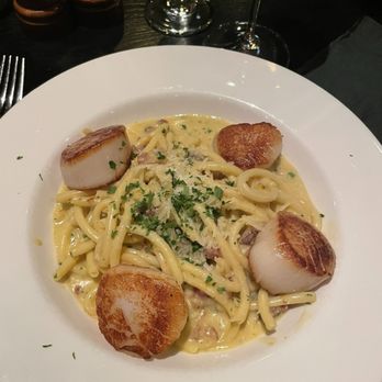 Cafe Routier, Bistro & Lounge - Scallop carbonara - New American Near Me - Westbrook, Connecticut