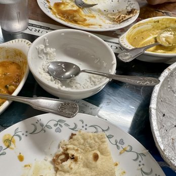 Nepal's Cafe - I forgot to take a photo before we started to eat . You can see how much we like it! - Indian Near Me - Estes Park, Colorado