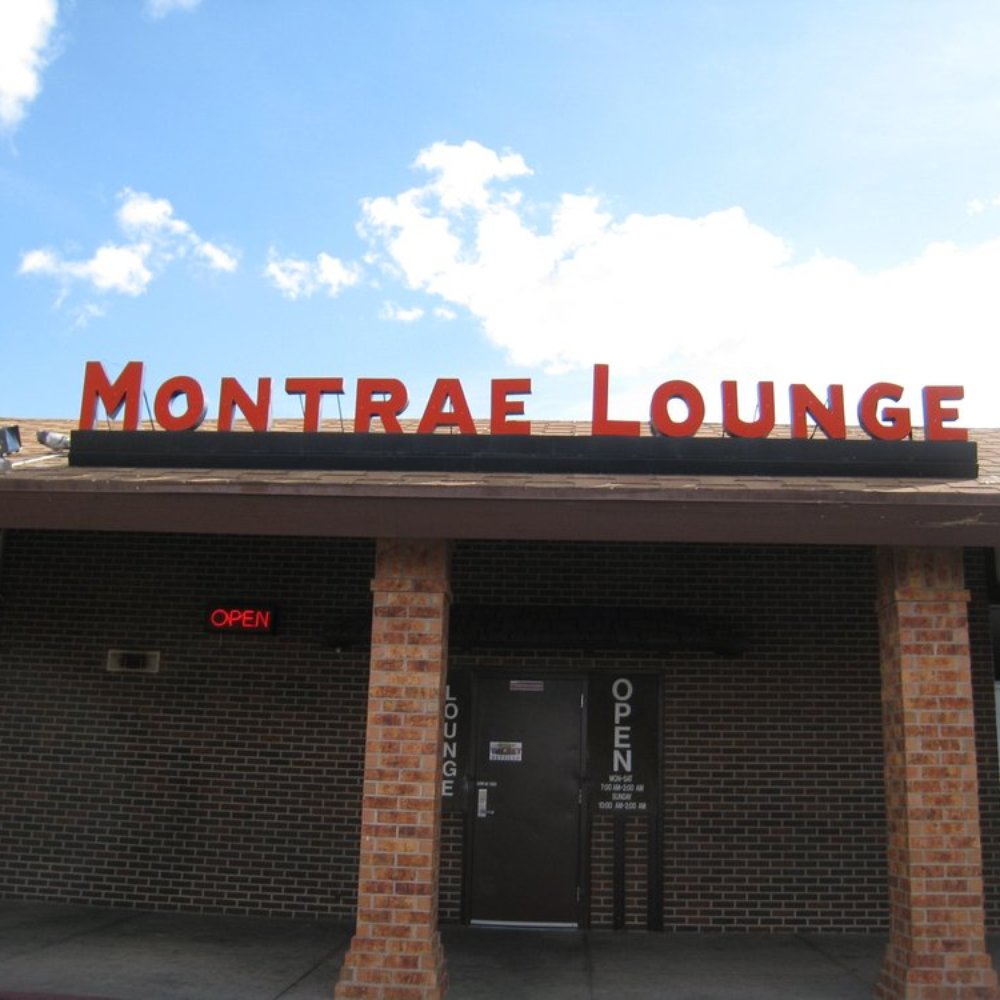 the front of the building