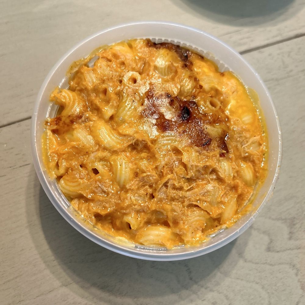 Sweet T's Southern Eatery - Pulled Chicken Mac and Cheese - Soul Food Near Me - Montclair, New Jersey Sweet T's Southern Eatery - Pulled Chicken Mac and Cheese - Soul Food Near Me - Montclair, New Jersey