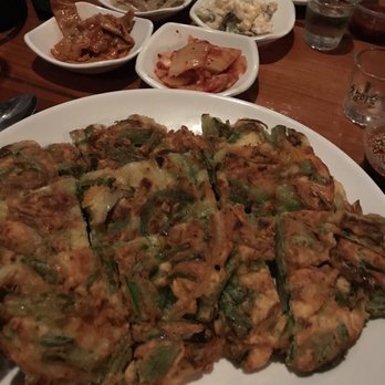 Dan Sung Sa - Green Onion Pancake was gigantic!! Crispy and flavorful. Definitely big enough for multiple people to share - Korean Near Me - Oakland, California Dan Sung Sa - Green Onion Pancake was gigantic!! Crispy and flavorful. Definitely big enough for multiple people to share - Korean Near Me - Oakland, California