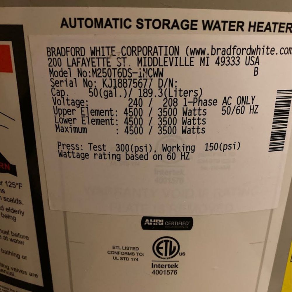 Water Heaters West - 50 gallons electric - Water Heater Installation/Repair Near Me - Gilbert, Arizona Water Heaters West - 50 gallons electric - Water Heater Installation/Repair Near Me - Gilbert, Arizona